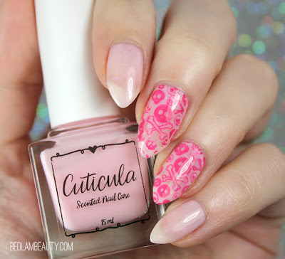 Cuticula Blush Base Coat | Blushing Skulls Jelly Sammich