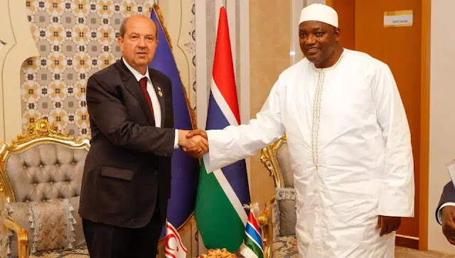 TRNC president Ersin Tatar meets Gambia president, begs for support for the TRNC