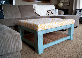 DIY Tufted ottoman