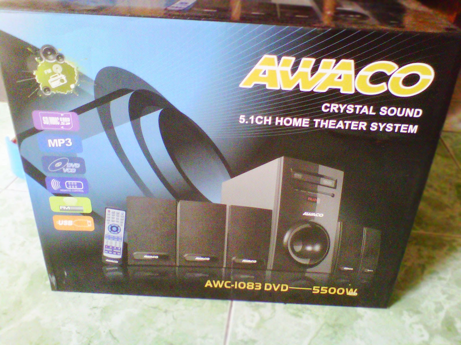 NEWQUALITYGROUP JOGJA: CRYSTAL SOUND 5 in 1 HOME TTHEATER 