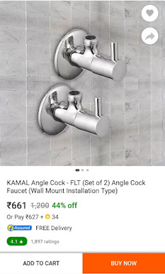 Angle cock 2 nos. good quality online