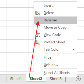 Cara merubah nama worksheet Excel
