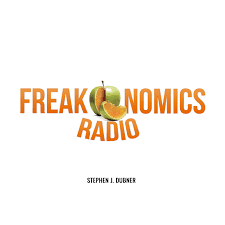 graphic with white background with Freakonomics Radio in letters.