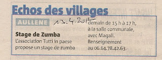 Aullène : stage de zumba