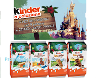 Logo Kinder ''Vinci il sogno'' : in palio 10 viaggi a Disneyland Paris per 4 persone e un premio certo per tutti!