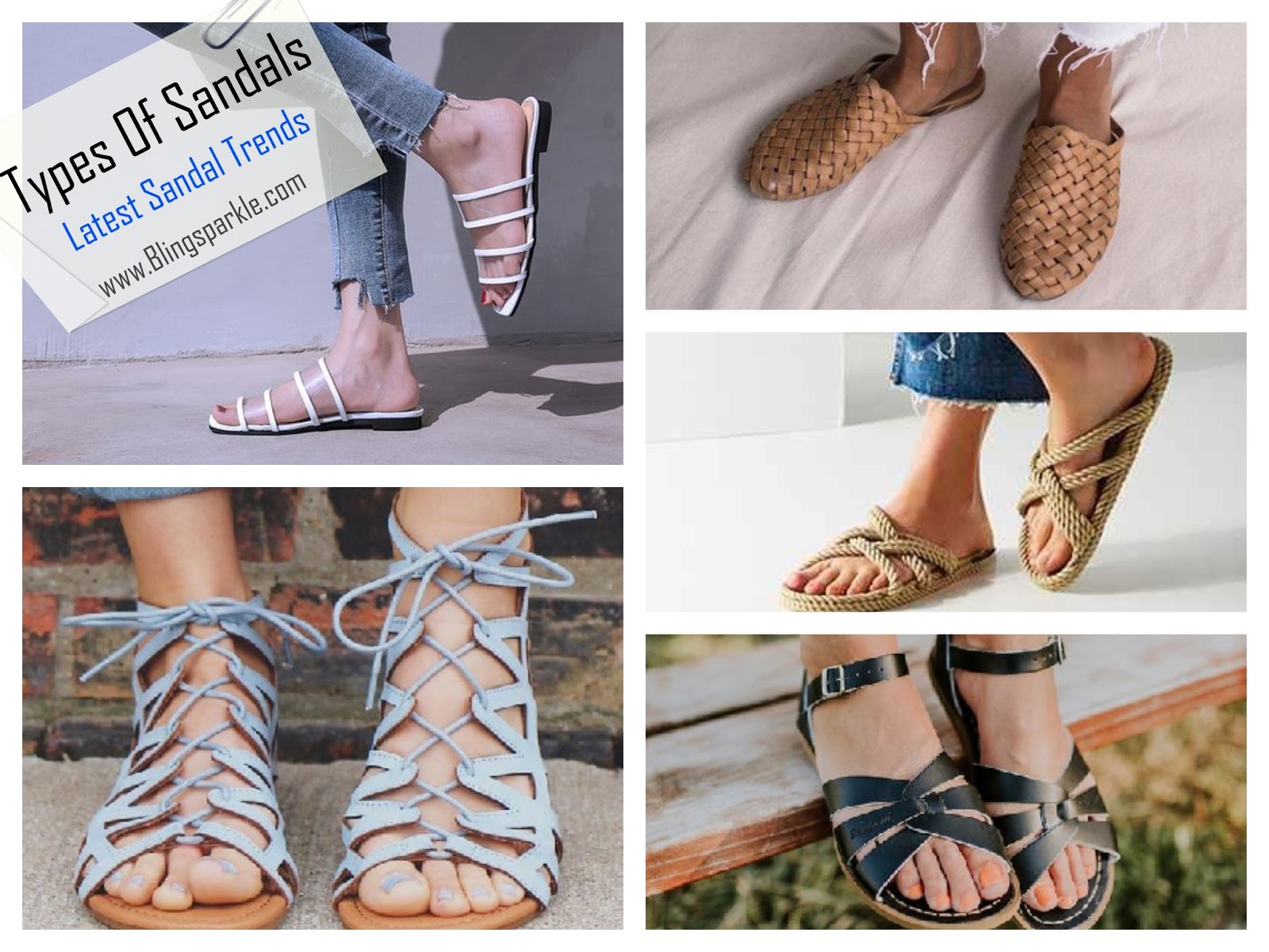 35 Different Types Of Sandals For Ladies with Pictures