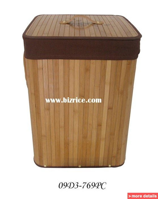 Bamboo Laundry Hampers5