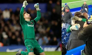 West Ham goalkeeper David Martin in tears after dream debut at 33 year old