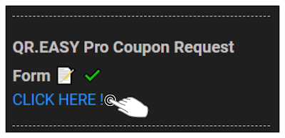 QR.EASY Pro Coupon Request Form