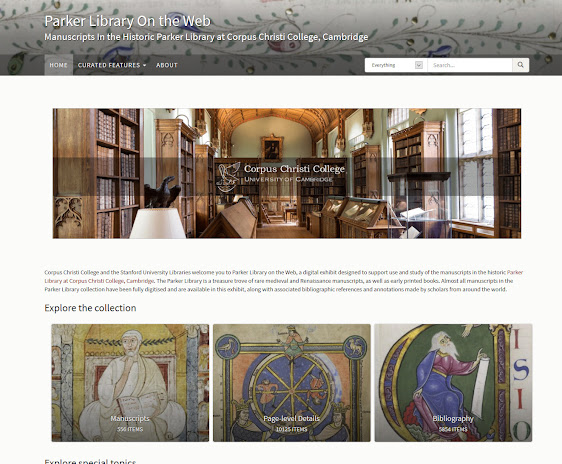 Screenshot of Corpus Christi Library website