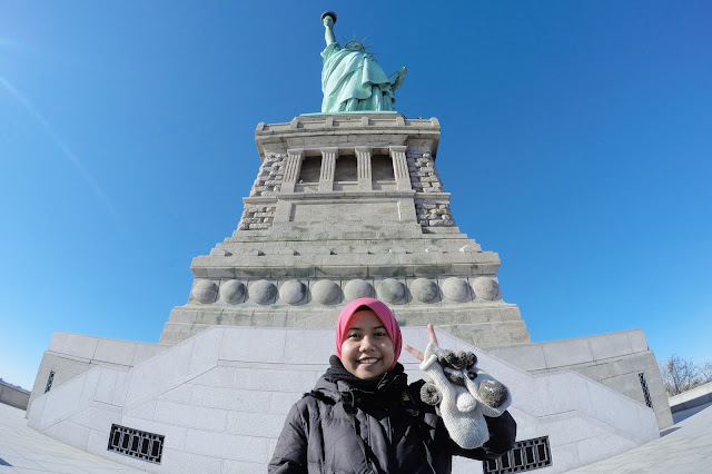 Farah H at the Statue of Liberty, New York City, USA