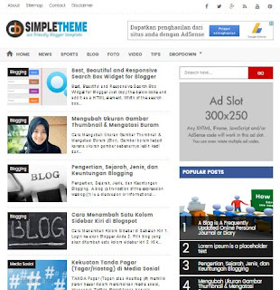 CB Simple Theme - Template SEO Friendly Terbaru 2017 