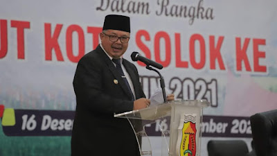 HUT Kota Solok ke-51, Wako Zul Elfian Umar Berharap Kota Solok Maju dan Kaya Inovasi