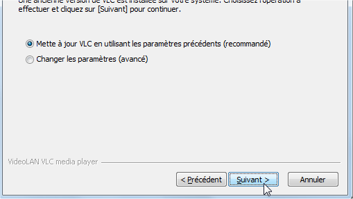 capture d'écran VLC