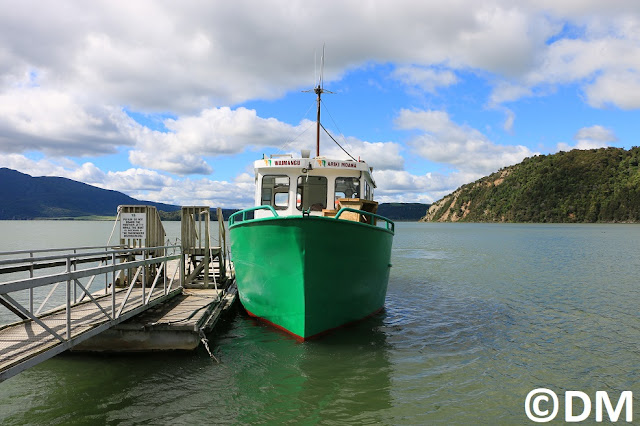 Photo du bateau de Rotomahana dans la vallée de Waimangu Rotorua Nouvelle-Zélande