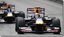 Mark Webber con la Red Bull