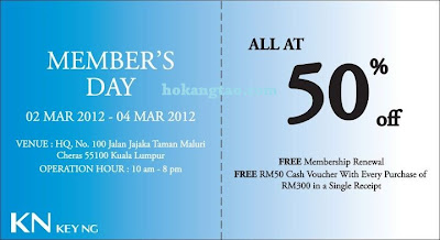 Key NG Member's Day Sale 2012