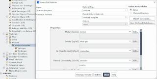 how to define mixture in ansys fluent