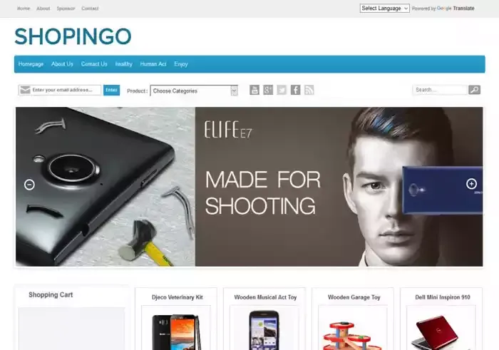 Shopingo Template for Affiliate and eCommerce