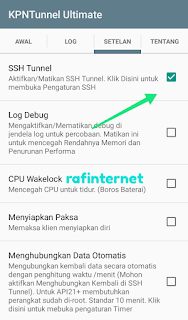 Cara setting kpn tunnel ultimate Axis reguler full speed dan fast connect