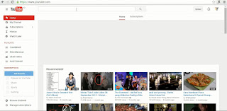 youtube screen