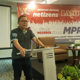 Ketua MPR RI di Acara Ngobrol Bareng MPR RI dan Netizen Lampung
