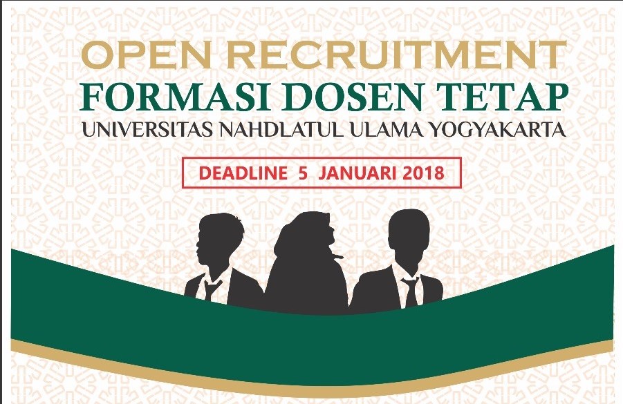 REKRUTMEN 20 Dosen Universitas Nahdlatul Ulama (UNU) Yogyakarta
