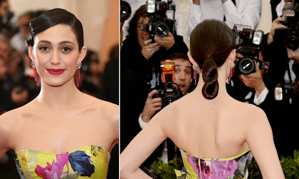 Fryzura w stylu Emmy Rossum - zdjęcie