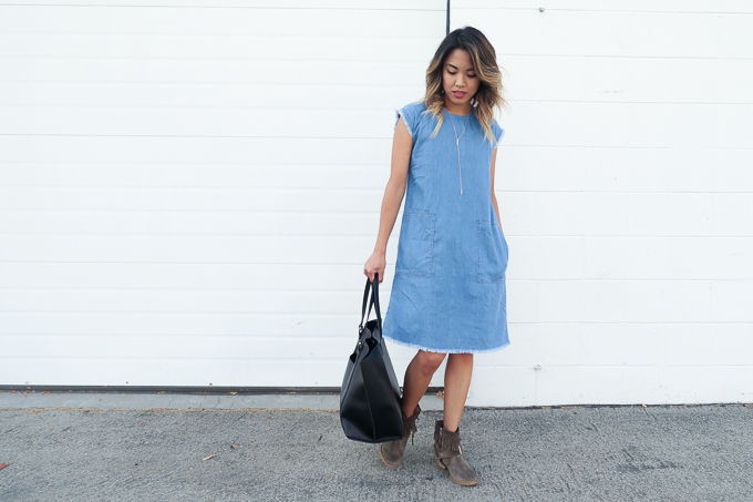 Denim dress style idea