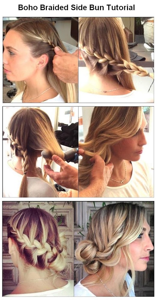 Make a Boho Braided Side Bun For Hair