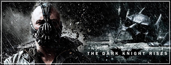 Dark Knight Rises Advertisement featuring the villain Bane