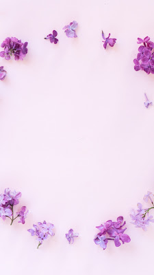 wallpaper bunga ungu aesthetic yang indah