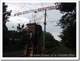 Christmas decoration in Altagracia
