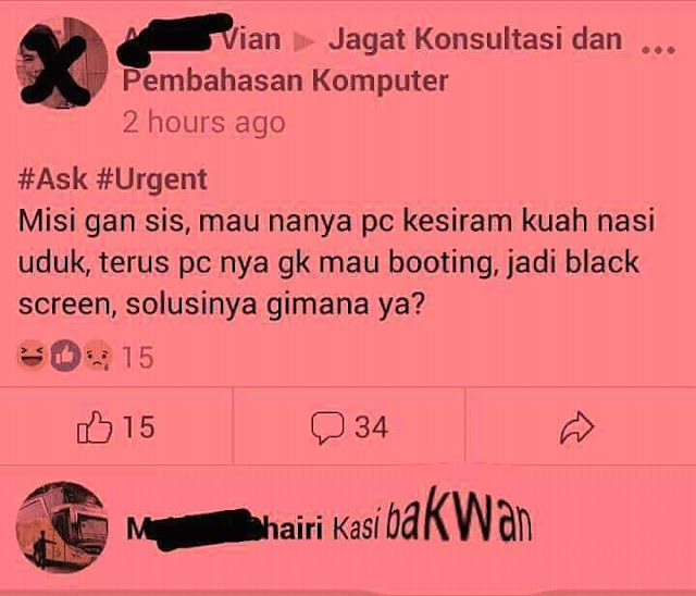 10 Pertanyaan Absurd Ini Bikin Emosi Anggota Grup Facebook