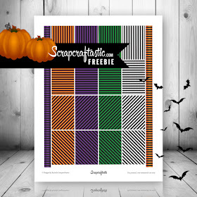 Halloween Stripes Free Planner Printable