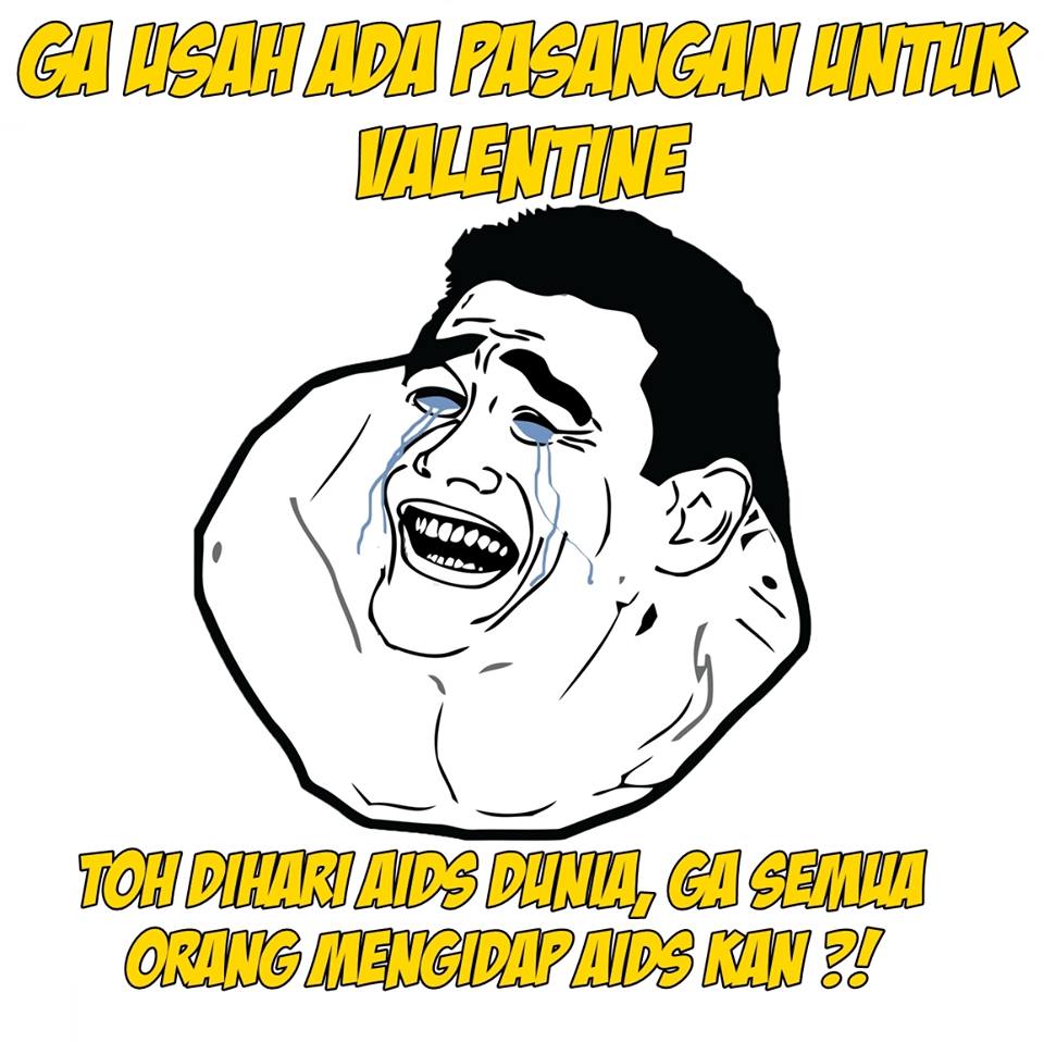 Meme Lucu Valentine Day Stok Gambar Lucu