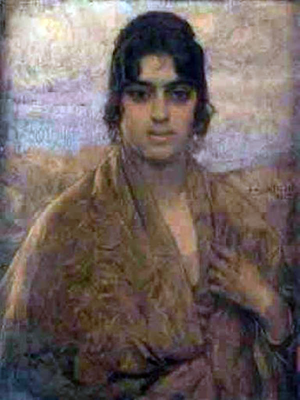 Mujer Gitana, Anselmo Miguel Nieto, Retrato Femenino, Anselmo Miguel Nieto, Pintura Española, Pintores Españoles, Pintor Anselmo Miguel Nieto, Pintor Español, Retratos de Anselmo Miguel Nieto