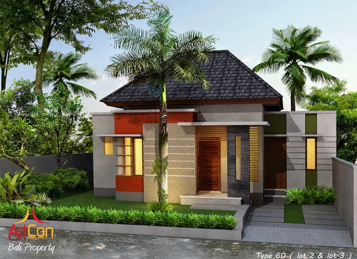 Gambar Desain Denah  Rumah  Minimalis  Type  54  Terbaru 2019 