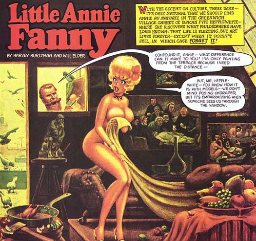 alums Harvey Kurtzman and Will Elder did the strip Little Annie Fanny