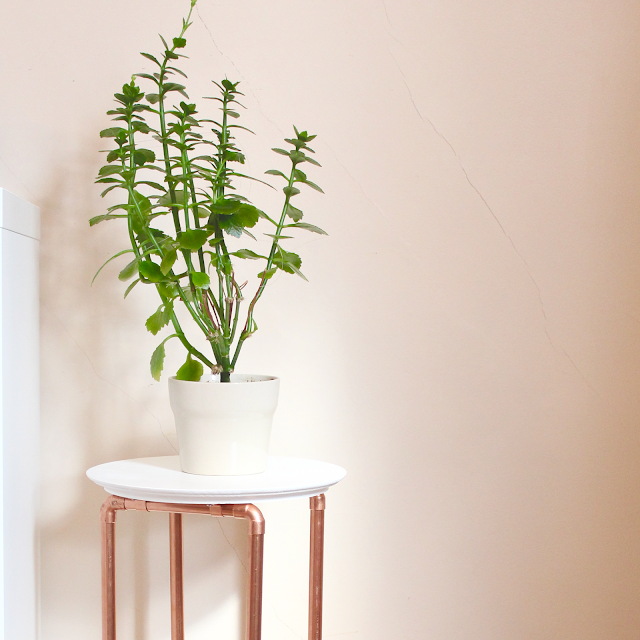 DIY Copper Leg Plant Stand