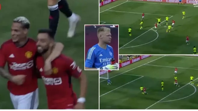 Bruno Fernandes scores long-range goal for Man Utd after Aaron Ramsdale error