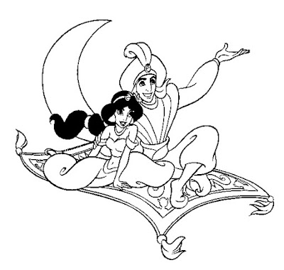 Desenhos para colorir da Jasmine – Imagens para Imprimir