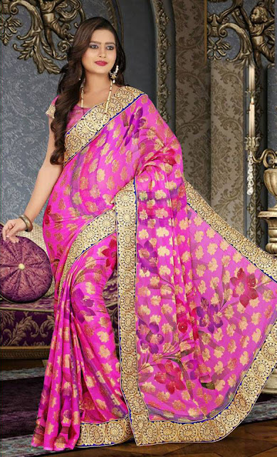 Simple Sober Saree Design Collection 2015 For Women