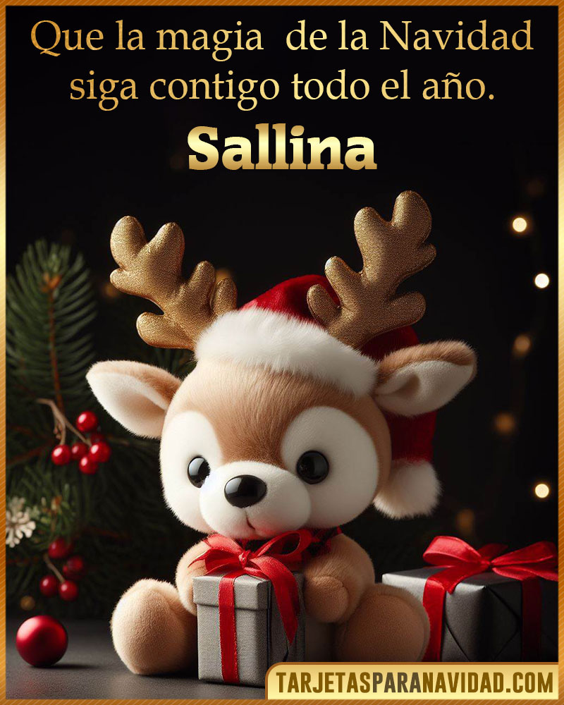 Felicitaciones de Navidad originales para Sallina