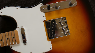 Fender Telecaster Mexico bridge change vintage upgrade headstock polish