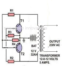 Simple Inverter Circuit Diagram - Making A Simple Inverter Circuit - Simple Inverter Circuit Diagram