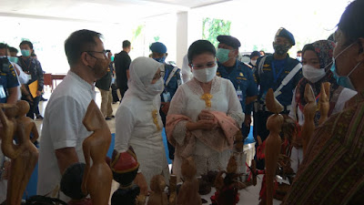 Dharma Wanita Persatuan Ditjen Hubla Gelar Pelatihan Wira Usaha Baru Bagi Para Pengrajin Pada Daerah Wisata Likupang
