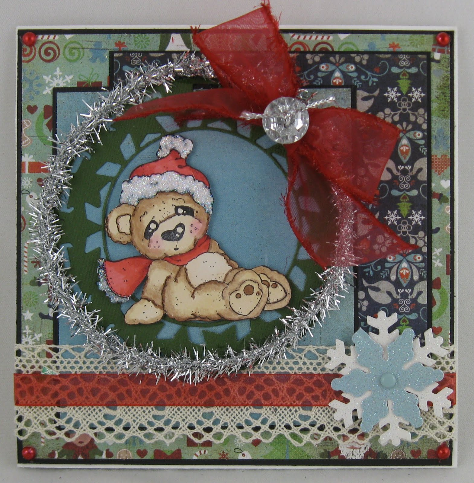 Christina39;s Card Connection: Cozy Christmas Bear