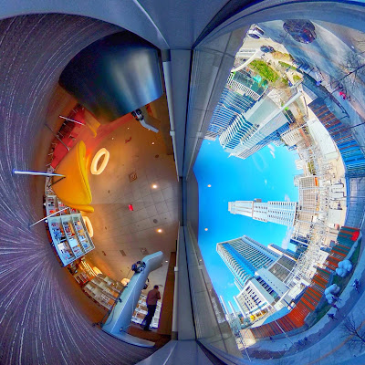 Library Window 360 Planet by Photography Advocate take with Ricoh Theta V 360 camera