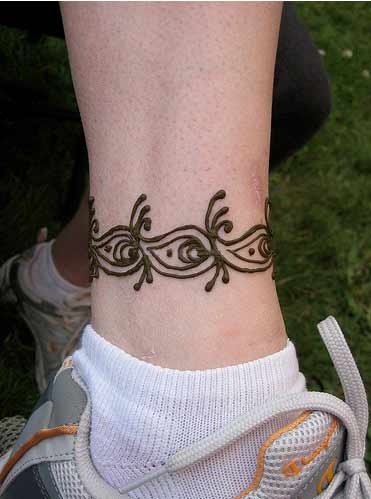 Henna Ankle Tattoo Designs